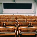 Hardeman County Schools Fall Break Starts Oct. 12 in Middleton Empty wooden classroom seats, illustrating Hardeman County Schools fall break