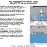 Hurricane Isaias Morning Update: Storm to Strengthen Before Friday Gulf Coast Landfall, Inland Mississippi Faces Heavy Rain NOAA National Hurricane Center key messages graphic for Hurricane Isaias, Advisory 7, issued 4:00 a.m. CDT Thursday, Oct. 8, 2026