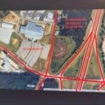 Mississippi News Report — Saturday, Oct 24: Trump rally, Friday scores Map showing no-parking routes around the Crossroads Arena in Corinth for the Trump rally.