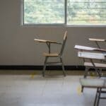 Tippah, Benton School Grades 2026: All Three Districts Earn B Empty classroom with school desks by a large window, illustrating 2026 school grades
