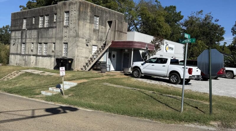 Tippah County Archives building on Union Street in Ripley, the restored former county jail