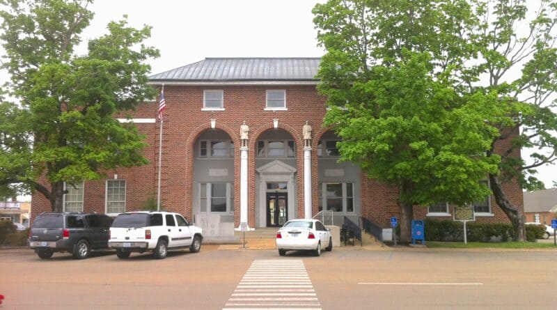 Tippah County Courthouse in Ripley, where the county named an interim coroner